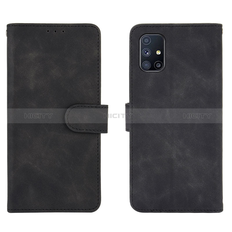 Custodia Portafoglio In Pelle Cover con Supporto L01Z per Samsung Galaxy M51 Nero