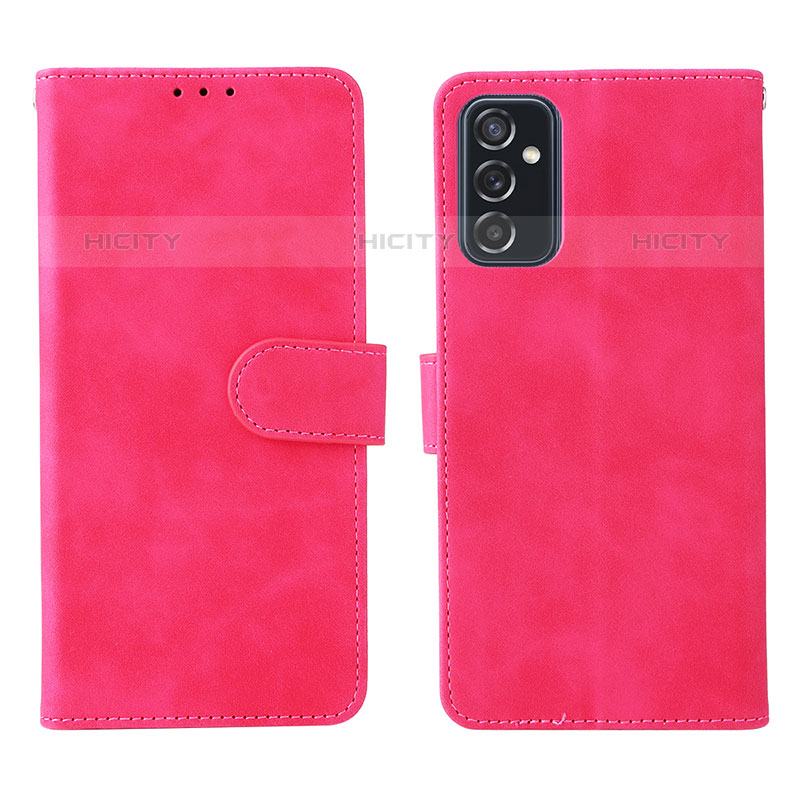 Custodia Portafoglio In Pelle Cover con Supporto L01Z per Samsung Galaxy M52 5G Rosa Caldo