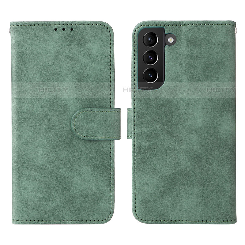 Custodia Portafoglio In Pelle Cover con Supporto L01Z per Samsung Galaxy S21 Plus 5G Verde