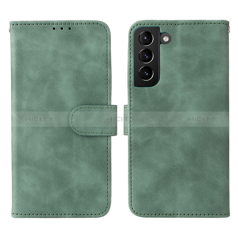 Custodia Portafoglio In Pelle Cover con Supporto L01Z per Samsung Galaxy S25 5G Verde