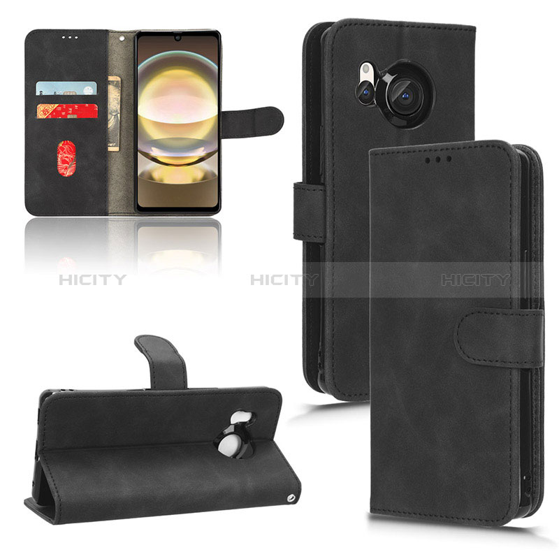 Custodia Portafoglio In Pelle Cover con Supporto L01Z per Sharp Aquos R8