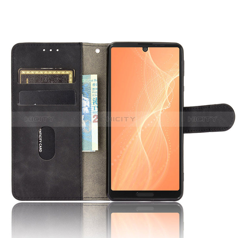 Custodia Portafoglio In Pelle Cover con Supporto L01Z per Sharp Aquos Sense5G