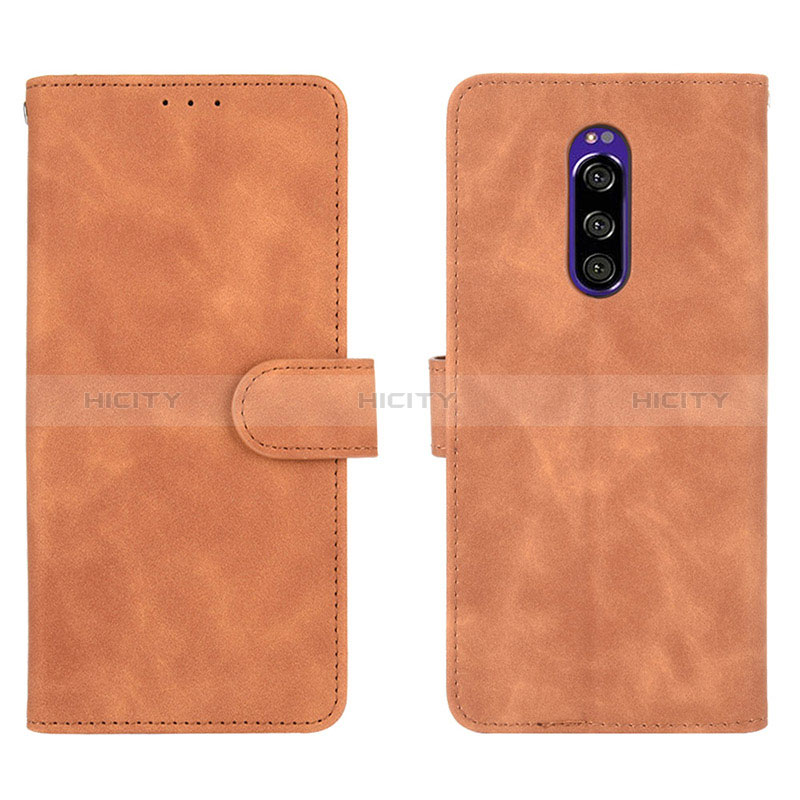 Custodia Portafoglio In Pelle Cover con Supporto L01Z per Sony Xperia 1