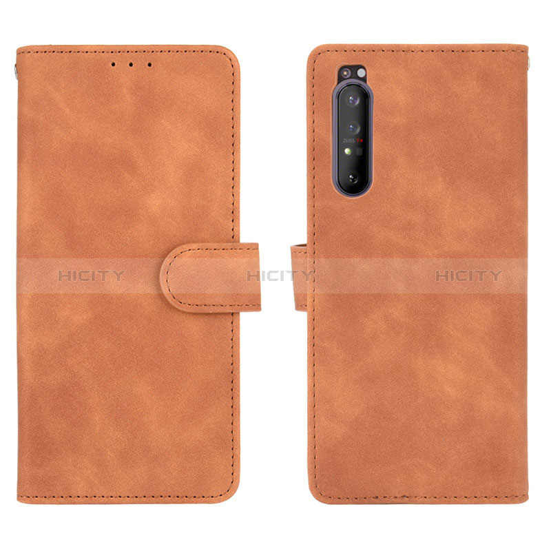 Custodia Portafoglio In Pelle Cover con Supporto L01Z per Sony Xperia 1 II