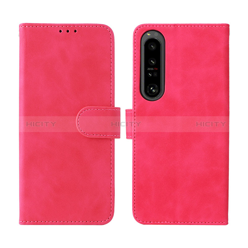 Custodia Portafoglio In Pelle Cover con Supporto L01Z per Sony Xperia 1 IV SO-51C