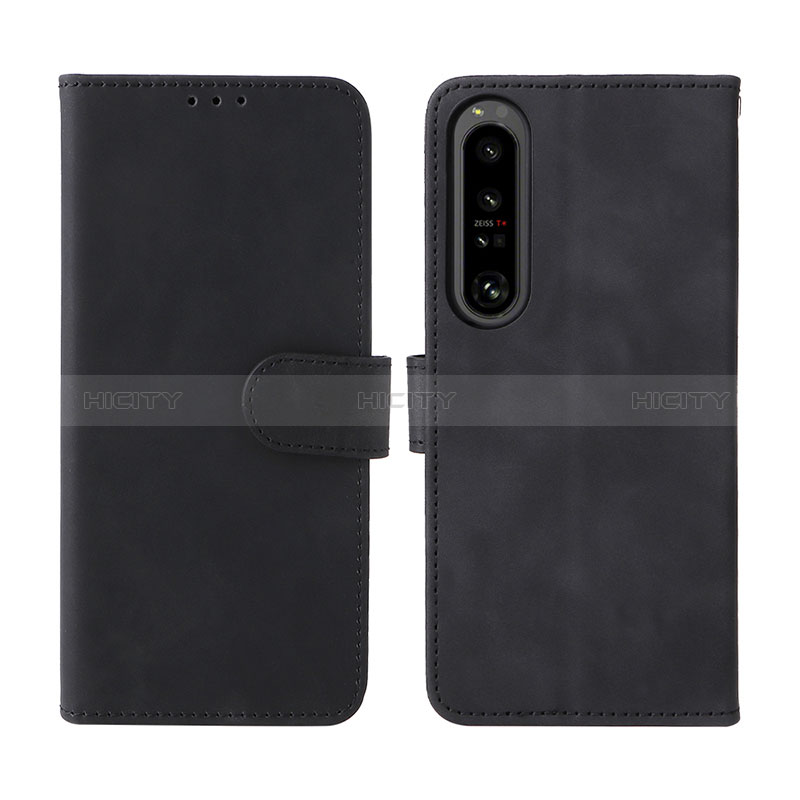 Custodia Portafoglio In Pelle Cover con Supporto L01Z per Sony Xperia 1 IV SO-51C Nero