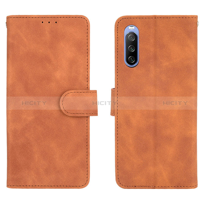 Custodia Portafoglio In Pelle Cover con Supporto L01Z per Sony Xperia 10 III Lite