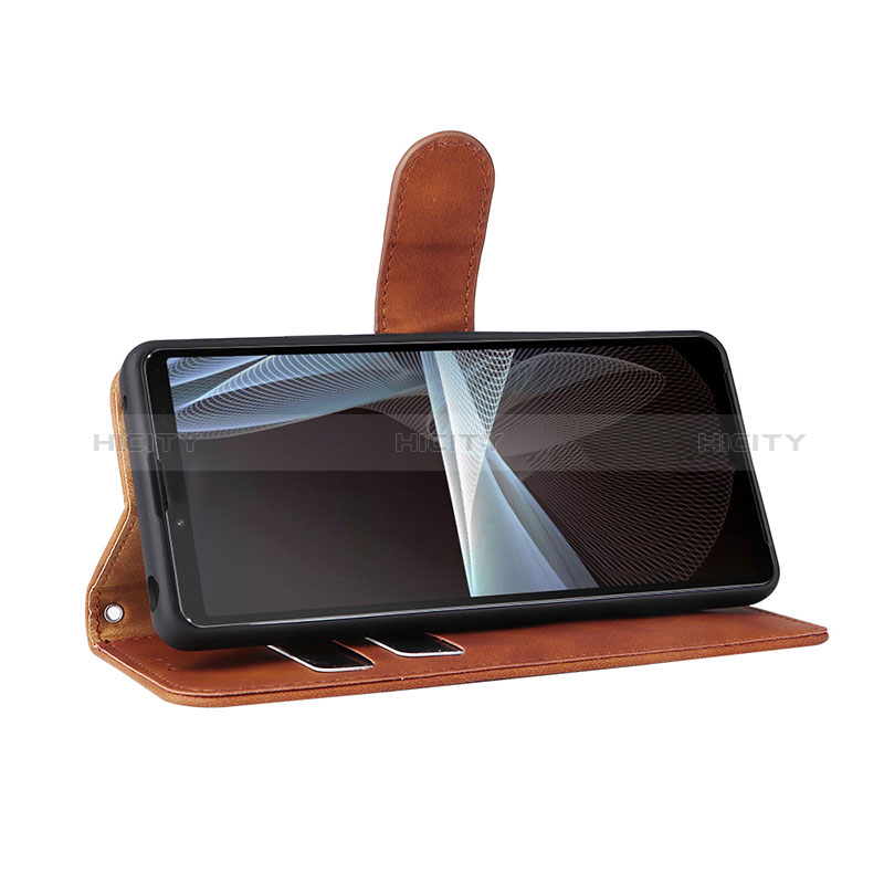 Custodia Portafoglio In Pelle Cover con Supporto L01Z per Sony Xperia 10 IV SO-52C