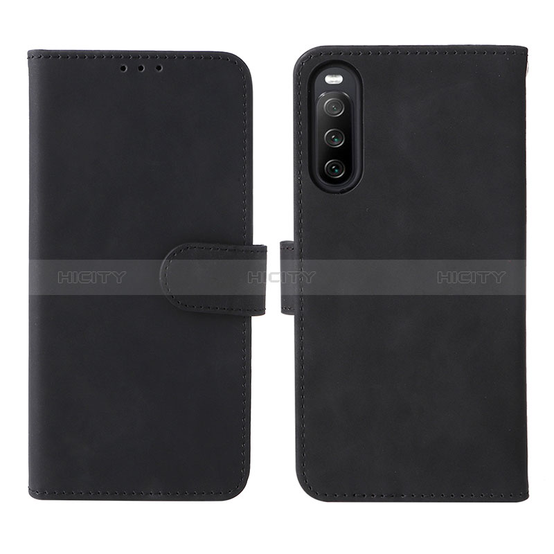 Custodia Portafoglio In Pelle Cover con Supporto L01Z per Sony Xperia 10 IV SO-52C