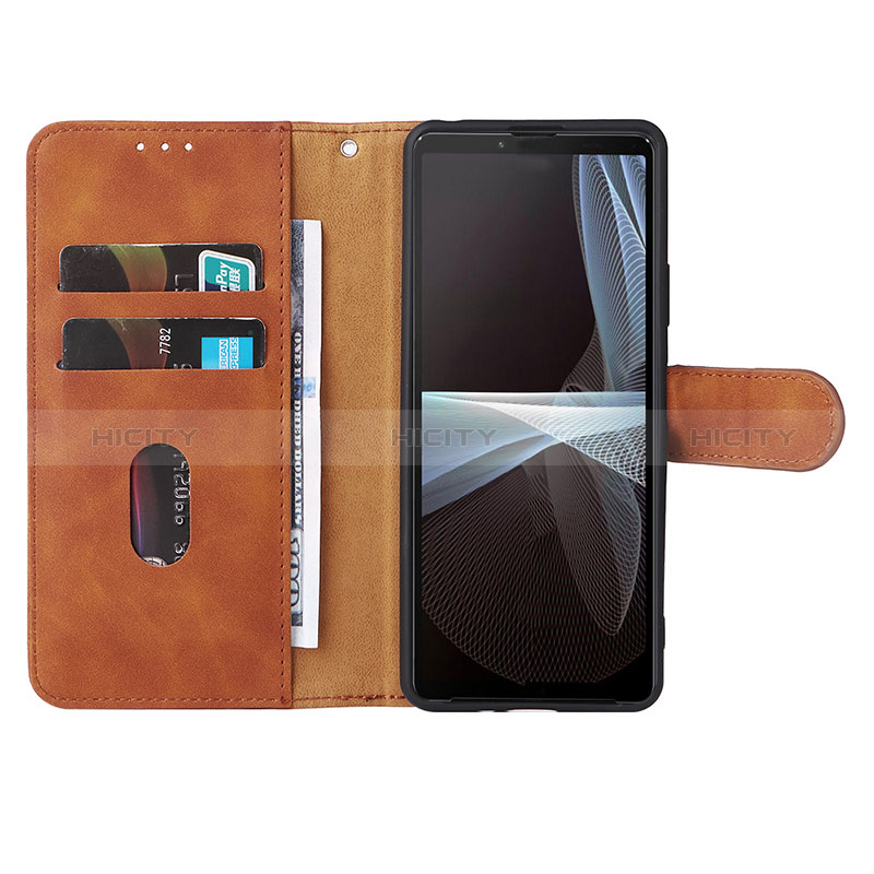 Custodia Portafoglio In Pelle Cover con Supporto L01Z per Sony Xperia 10 IV SO-52C