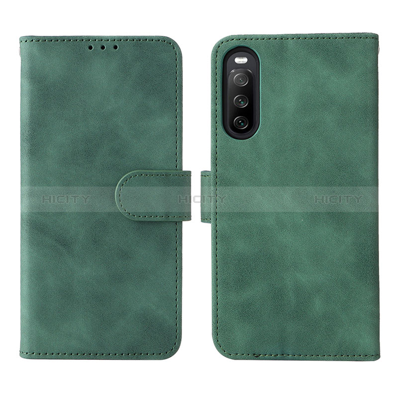 Custodia Portafoglio In Pelle Cover con Supporto L01Z per Sony Xperia 10 V