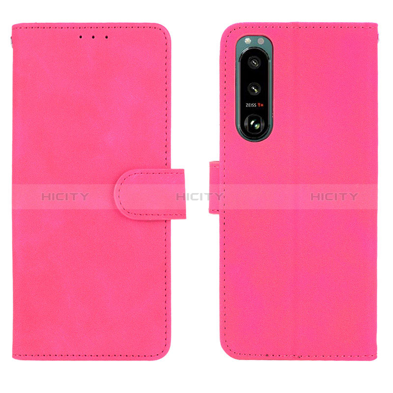 Custodia Portafoglio In Pelle Cover con Supporto L01Z per Sony Xperia 5 III