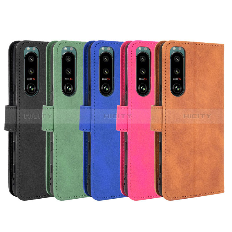 Custodia Portafoglio In Pelle Cover con Supporto L01Z per Sony Xperia 5 III