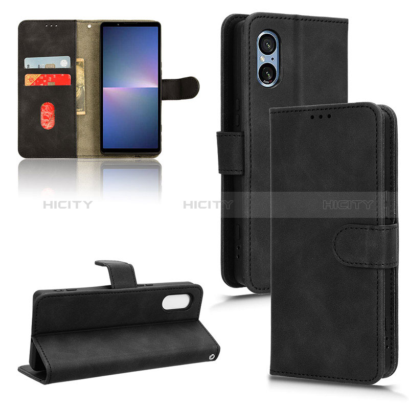 Custodia Portafoglio In Pelle Cover con Supporto L01Z per Sony Xperia 5 V