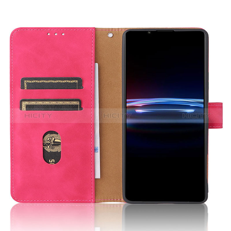 Custodia Portafoglio In Pelle Cover con Supporto L01Z per Sony Xperia PRO-I