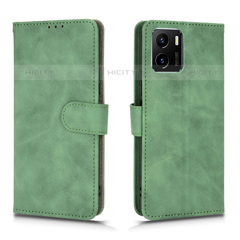 Custodia Portafoglio In Pelle Cover con Supporto L01Z per Vivo iQOO U5x Verde