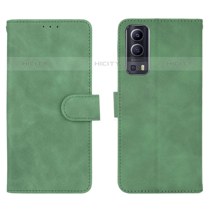 Custodia Portafoglio In Pelle Cover con Supporto L01Z per Vivo iQOO Z3 5G Verde