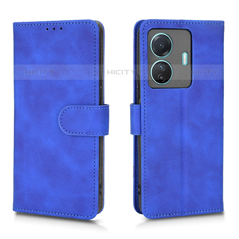 Custodia Portafoglio In Pelle Cover con Supporto L01Z per Vivo iQOO Z6 Pro 5G Blu