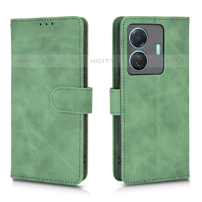 Custodia Portafoglio In Pelle Cover con Supporto L01Z per Vivo iQOO Z6 Pro 5G Verde