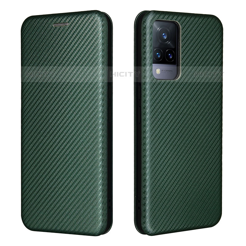 Custodia Portafoglio In Pelle Cover con Supporto L01Z per Vivo V21s 5G Verde