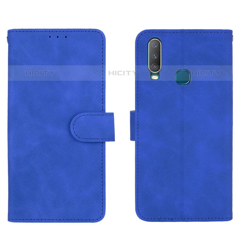 Custodia Portafoglio In Pelle Cover con Supporto L01Z per Vivo Y11 Blu