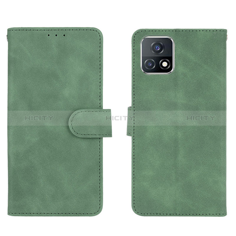 Custodia Portafoglio In Pelle Cover con Supporto L01Z per Vivo Y31s 5G Verde