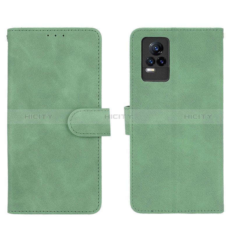 Custodia Portafoglio In Pelle Cover con Supporto L01Z per Vivo Y73 (2021) Verde