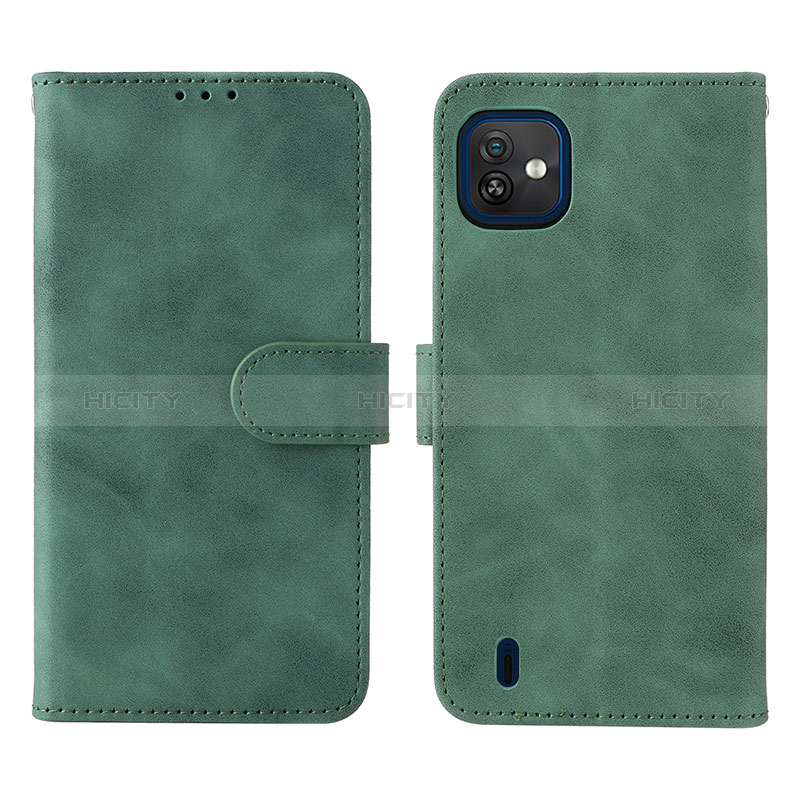 Custodia Portafoglio In Pelle Cover con Supporto L01Z per Wiko Y82 Verde