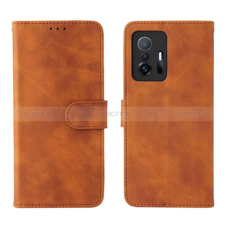 Custodia Portafoglio In Pelle Cover con Supporto L01Z per Xiaomi Mi 11T 5G Marrone