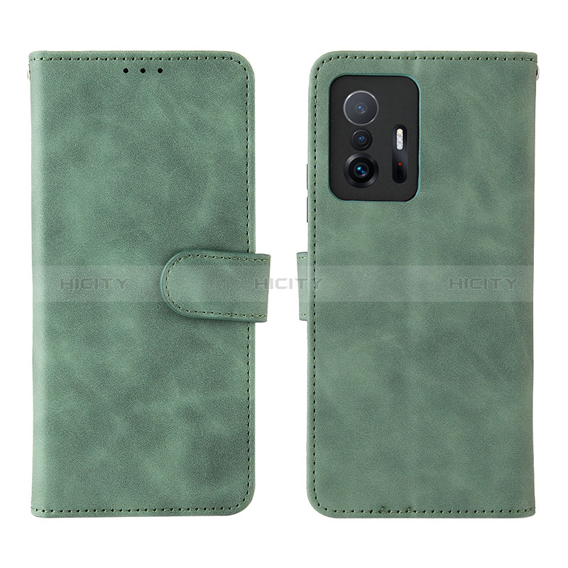 Custodia Portafoglio In Pelle Cover con Supporto L01Z per Xiaomi Mi 11T 5G Verde