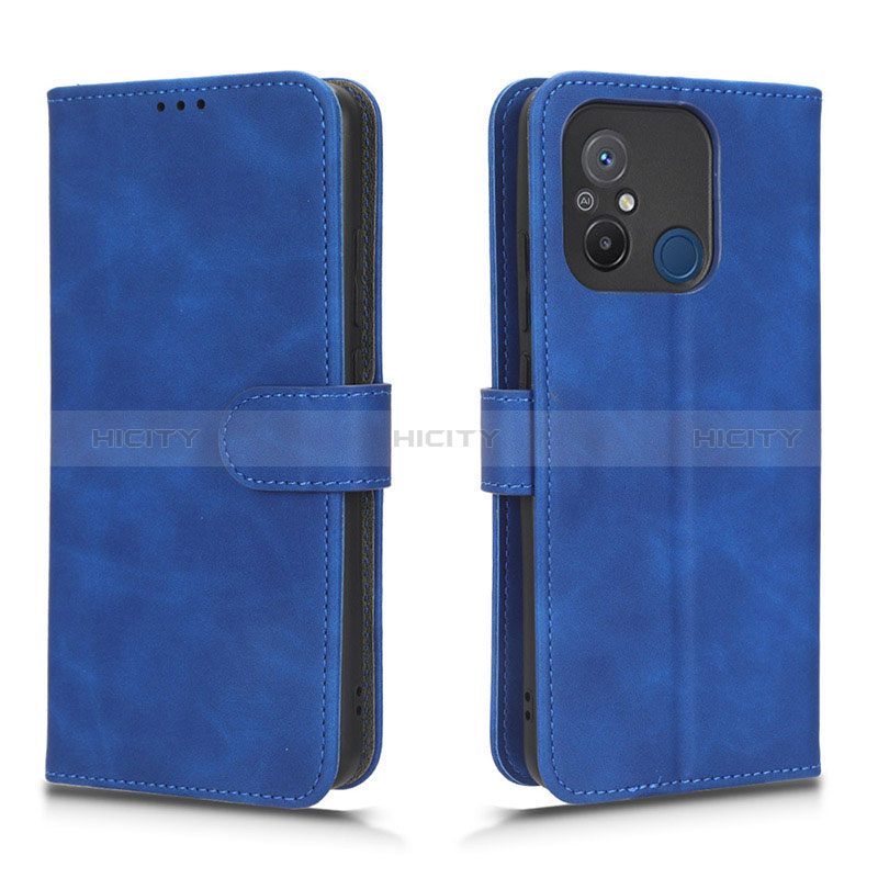 Custodia Portafoglio In Pelle Cover con Supporto L01Z per Xiaomi Poco C55 Blu