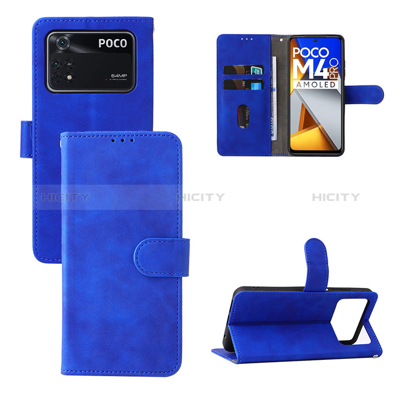 Custodia Portafoglio In Pelle Cover con Supporto L01Z per Xiaomi Poco M4 Pro 4G