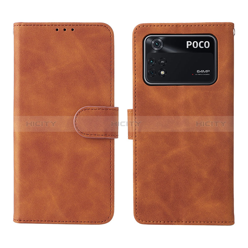 Custodia Portafoglio In Pelle Cover con Supporto L01Z per Xiaomi Poco M4 Pro 4G