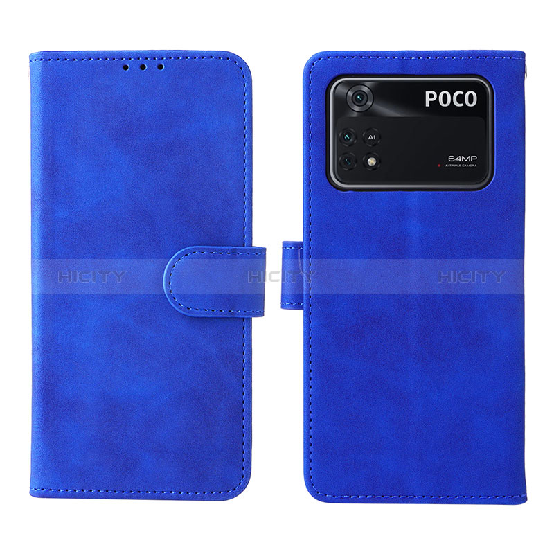 Custodia Portafoglio In Pelle Cover con Supporto L01Z per Xiaomi Poco M4 Pro 4G