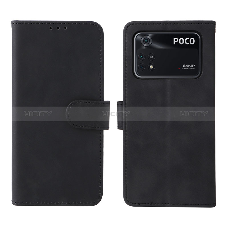 Custodia Portafoglio In Pelle Cover con Supporto L01Z per Xiaomi Poco M4 Pro 4G