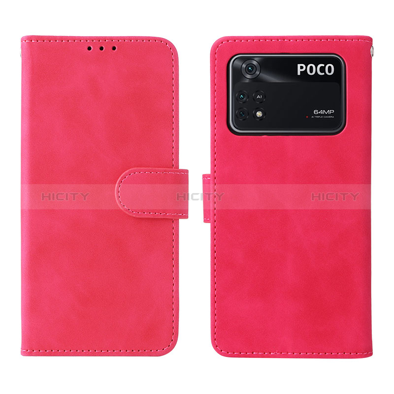 Custodia Portafoglio In Pelle Cover con Supporto L01Z per Xiaomi Poco M4 Pro 4G