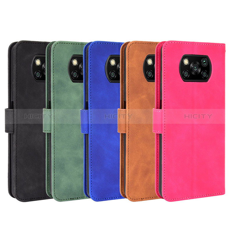 Custodia Portafoglio In Pelle Cover con Supporto L01Z per Xiaomi Poco X3 NFC