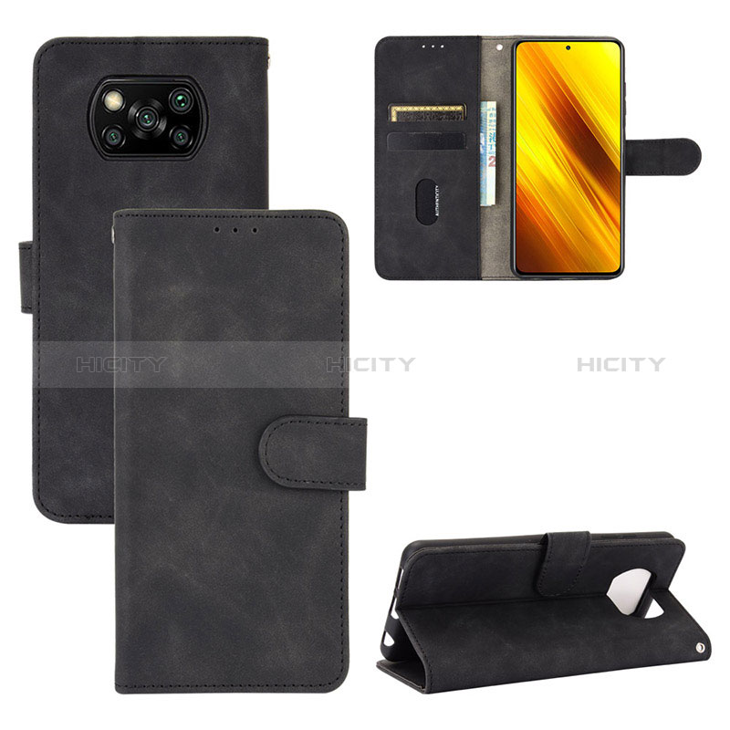 Custodia Portafoglio In Pelle Cover con Supporto L01Z per Xiaomi Poco X3 NFC