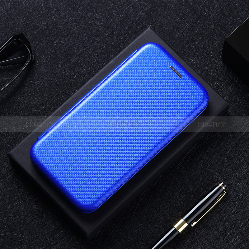 Custodia Portafoglio In Pelle Cover con Supporto L01Z per Xiaomi Redmi 10 (2022) Blu