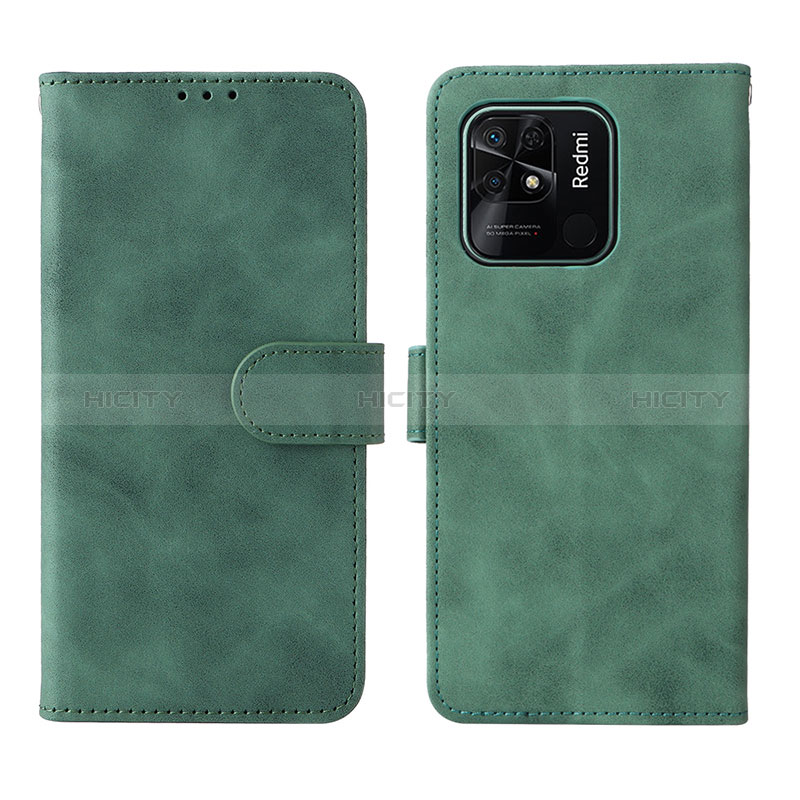 Custodia Portafoglio In Pelle Cover con Supporto L01Z per Xiaomi Redmi 10 India
