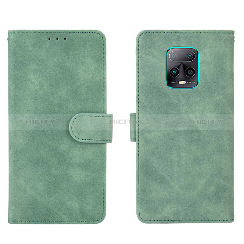 Custodia Portafoglio In Pelle Cover con Supporto L01Z per Xiaomi Redmi 10X 5G Verde