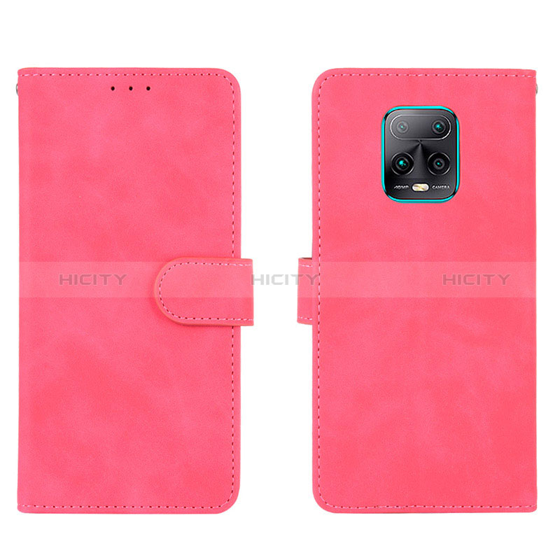 Custodia Portafoglio In Pelle Cover con Supporto L01Z per Xiaomi Redmi 10X Pro 5G Rosa Caldo