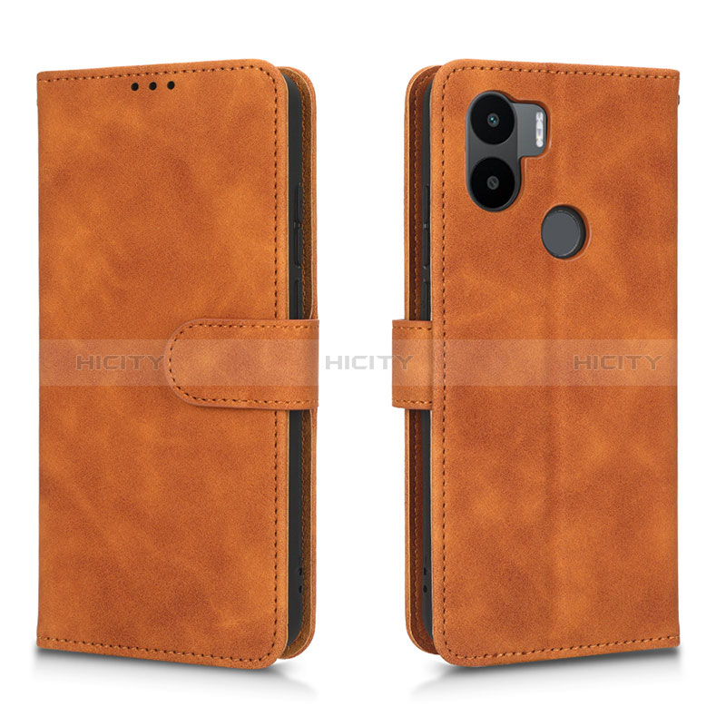 Custodia Portafoglio In Pelle Cover con Supporto L01Z per Xiaomi Redmi A1 Plus Marrone