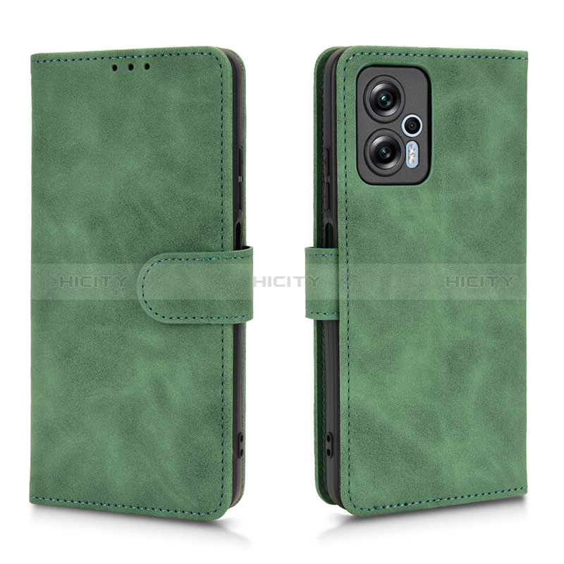 Custodia Portafoglio In Pelle Cover con Supporto L01Z per Xiaomi Redmi K50i 5G Verde