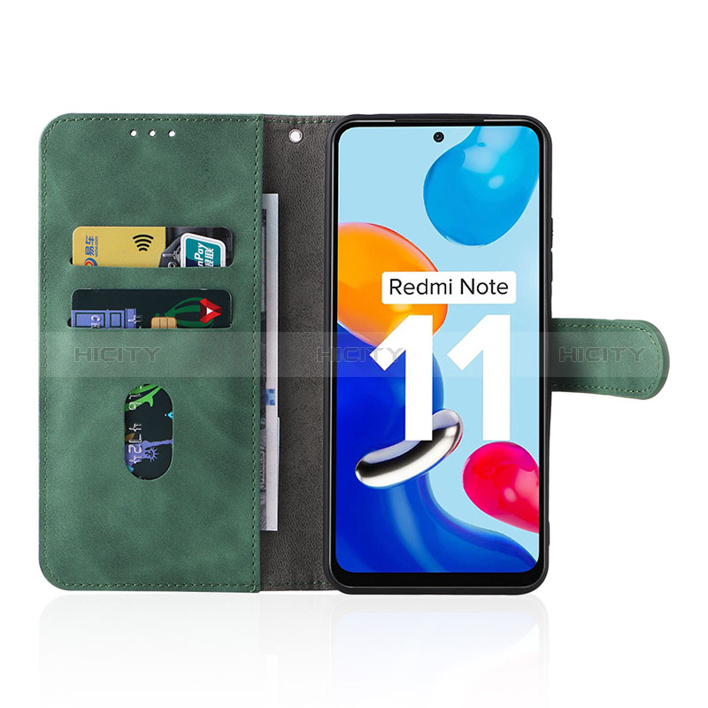 Custodia Portafoglio In Pelle Cover con Supporto L01Z per Xiaomi Redmi Note 11 4G (2022)