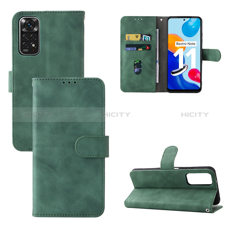 Custodia Portafoglio In Pelle Cover con Supporto L01Z per Xiaomi Redmi Note 11 4G (2022)