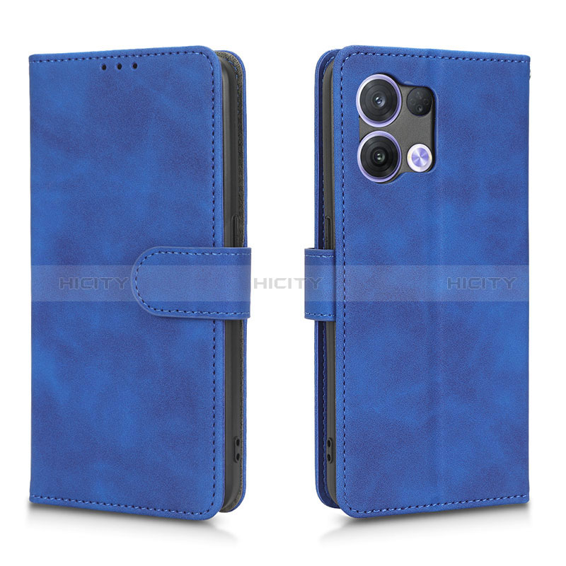 Custodia Portafoglio In Pelle Cover con Supporto L01Z per Xiaomi Redmi Note 13 Pro 5G Blu