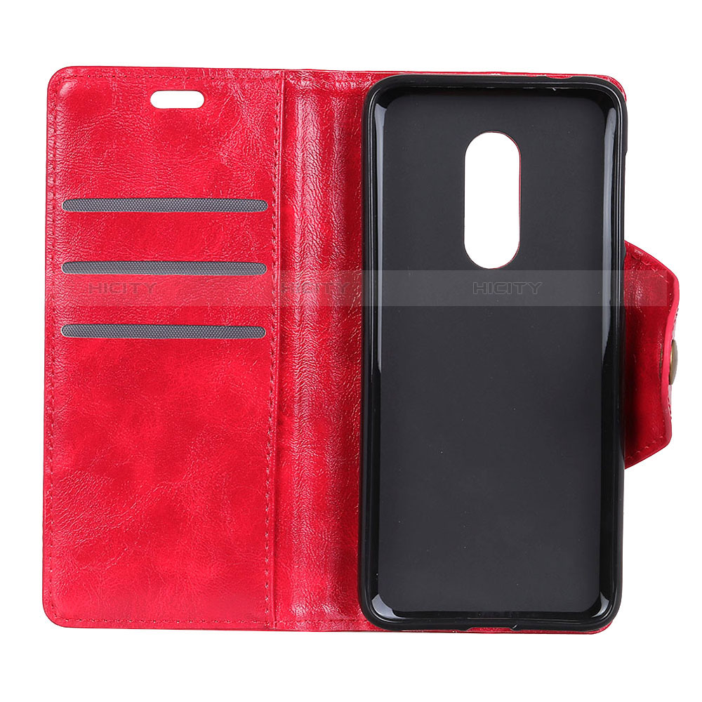 Custodia Portafoglio In Pelle Cover con Supporto L02 per Alcatel 3