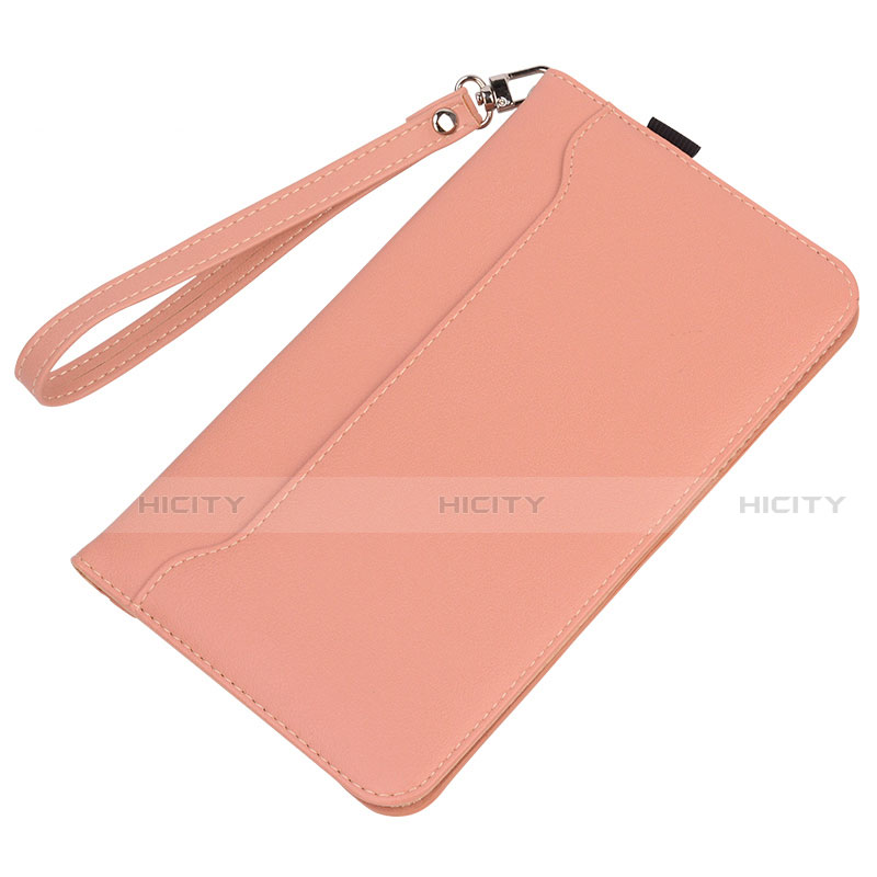 Custodia Portafoglio In Pelle Cover con Supporto L02 per Amazon Kindle 6 inch Rosa