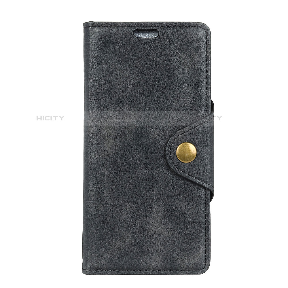 Custodia Portafoglio In Pelle Cover con Supporto L02 per Asus Zenfone 5 Lite ZC600KL Nero